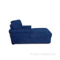 Linge de chaise longue en tissu de draps confortable